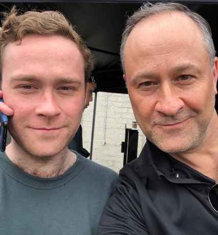 Douglas Emhoff with his son Cole. 